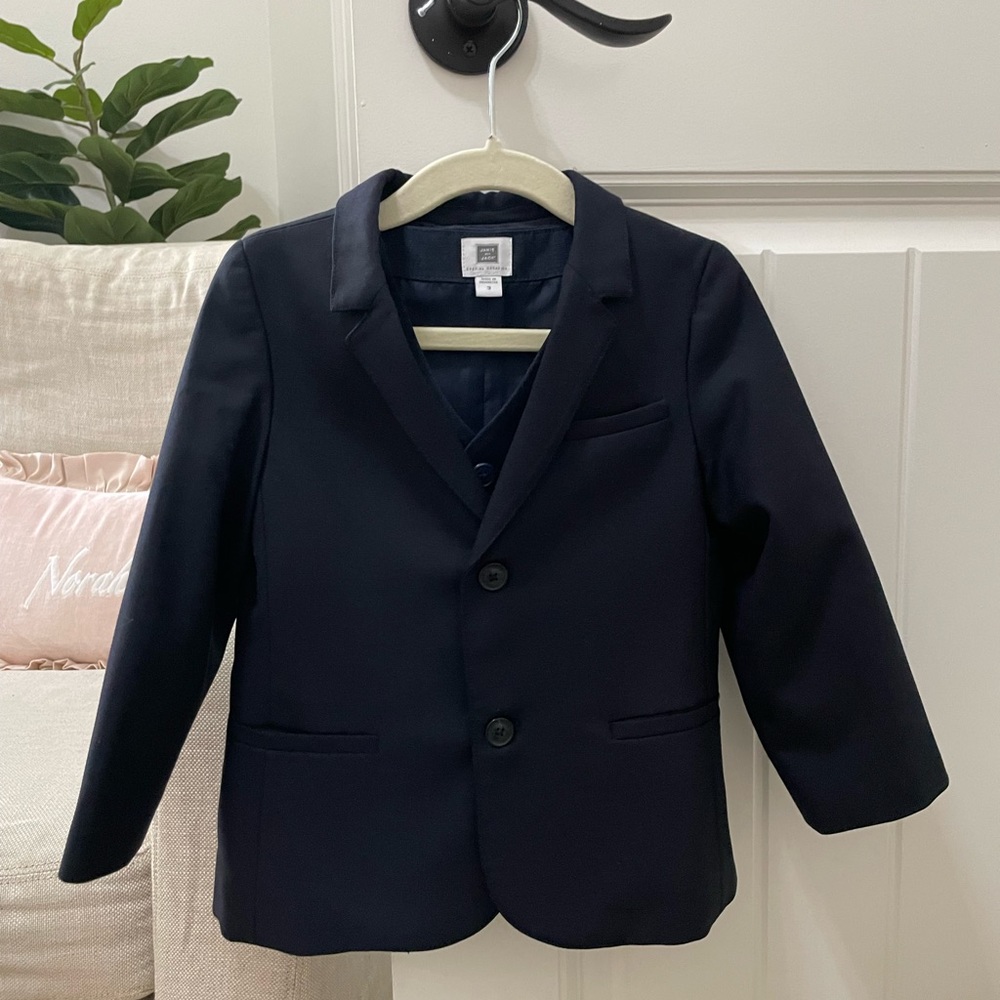 Janie and Jack Oxford Suit, size 3T, navy blue